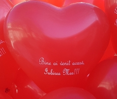 balon inima personalizat